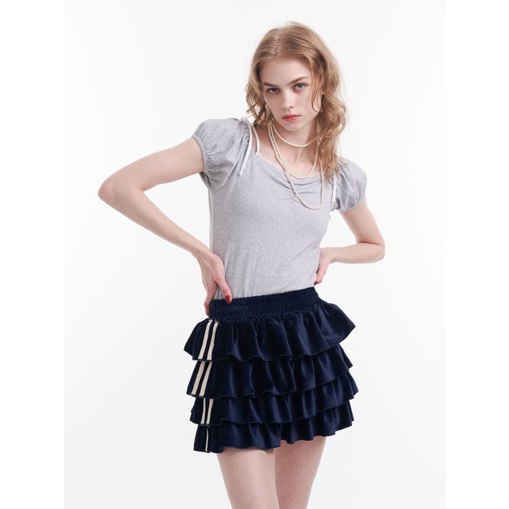 レースドッキングリボントップス | jouetie | 詳細画像3 