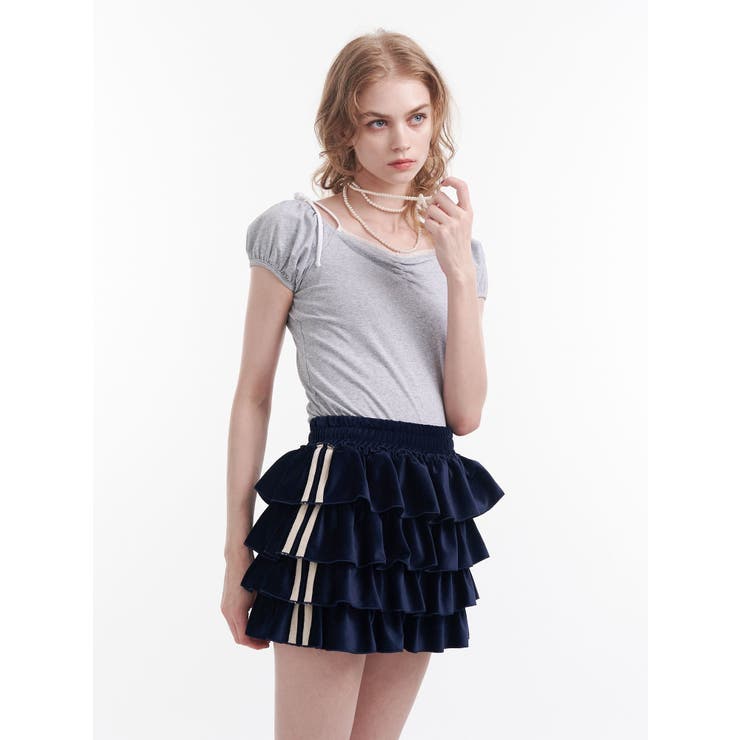 レースドッキングリボントップス | jouetie | 詳細画像4 