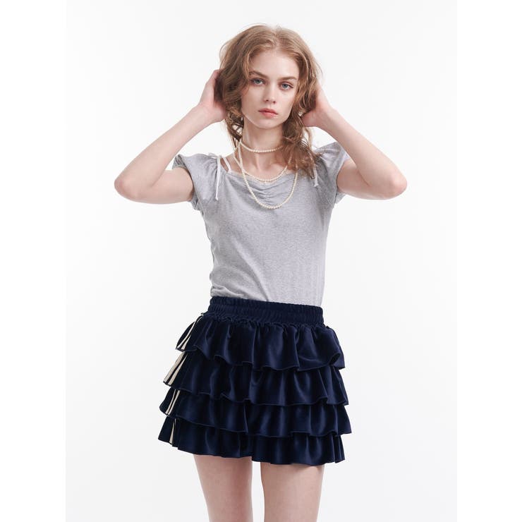 レースドッキングリボントップス | jouetie | 詳細画像5 