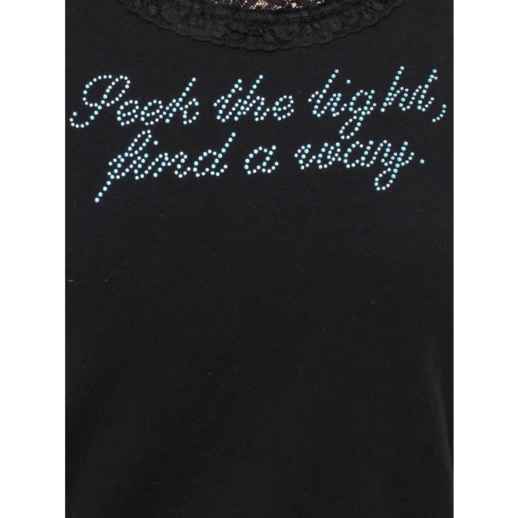 レースラインストーンロゴタンクトップ | jouetie | 詳細画像28 