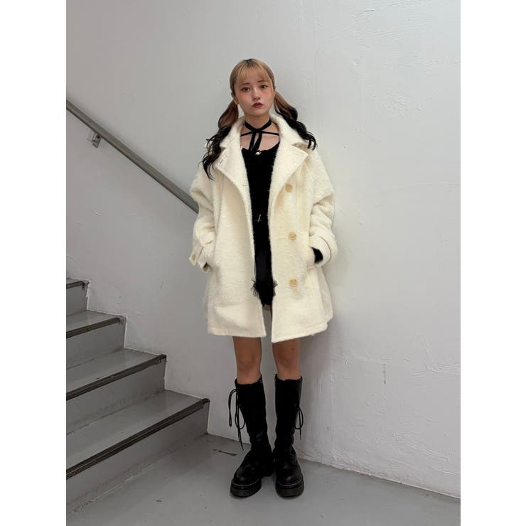 Aラインミドルコート[品番：MKSW0066243]｜jouetie（ジュエティ