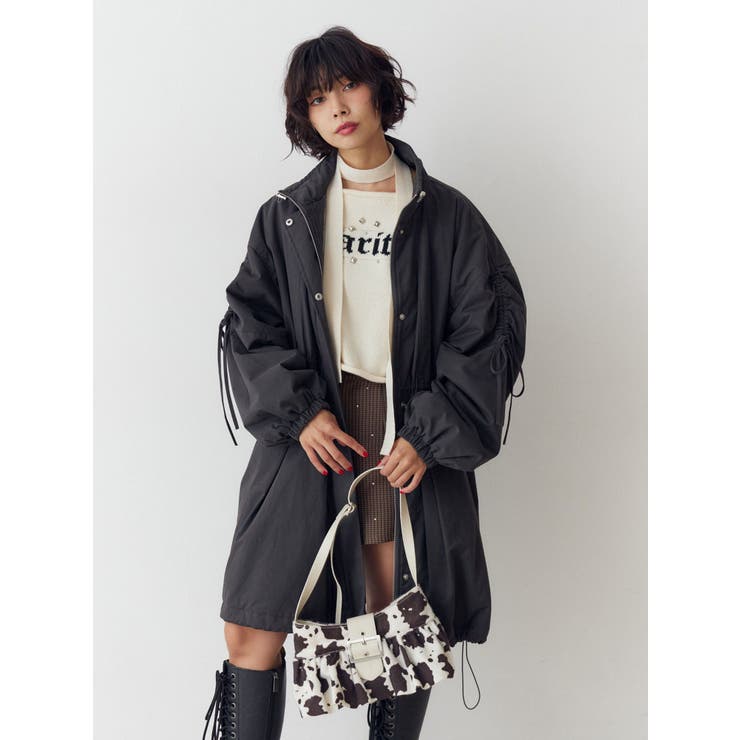 ギャザーリボンモッズコート | jouetie | 詳細画像11 