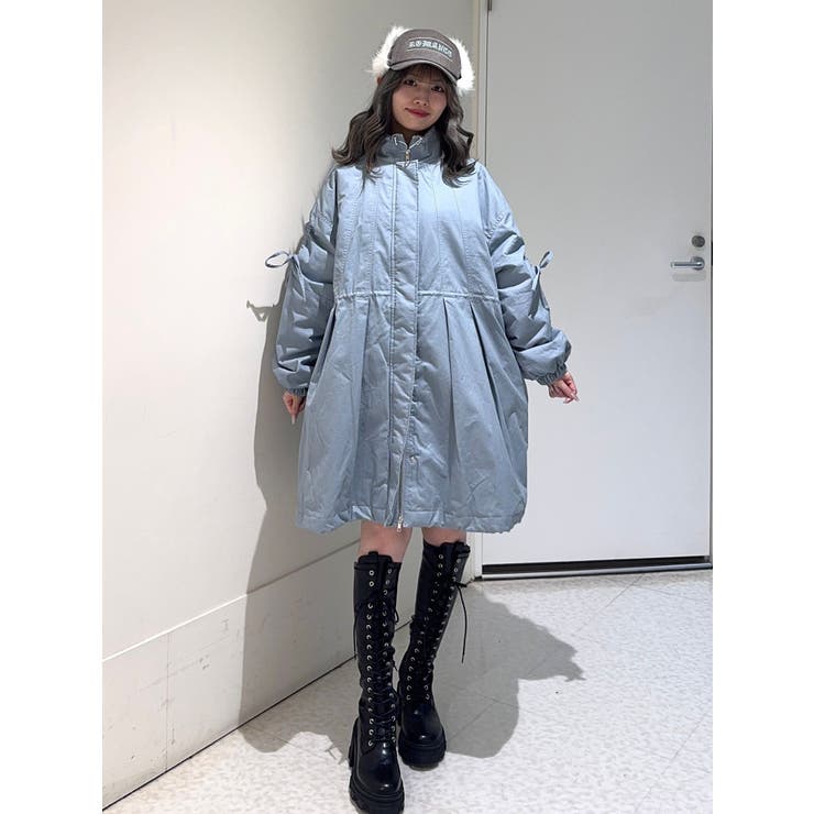 ギャザーリボンモッズコート | jouetie | 詳細画像15 