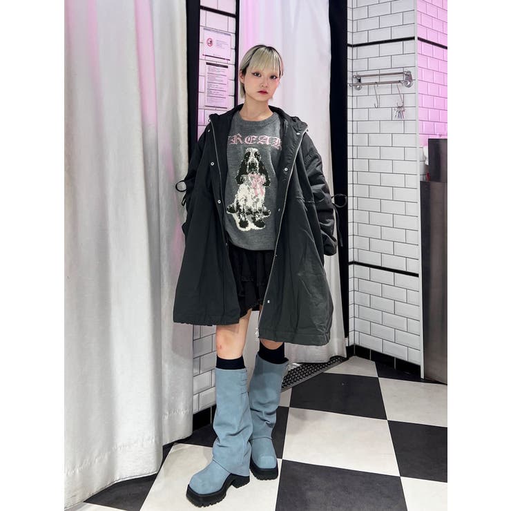 ギャザーリボンモッズコート | jouetie | 詳細画像22 