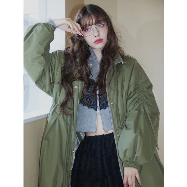 ギャザーリボンモッズコート | jouetie | 詳細画像6 