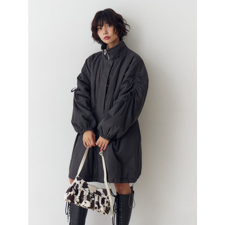 ギャザーリボンモッズコート | jouetie | 詳細画像9 