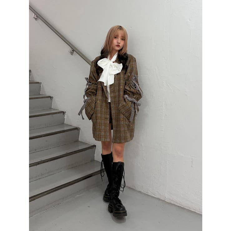 スリーブリボンジャケットコート | jouetie | 詳細画像32 