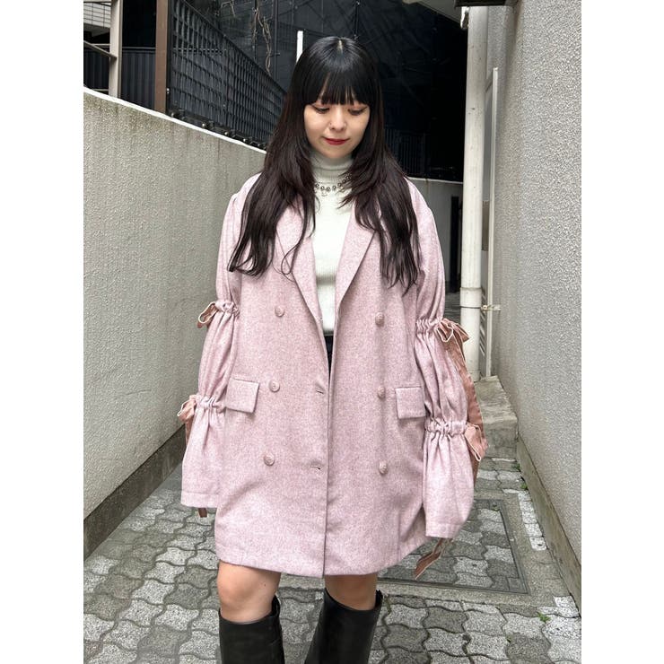 スリーブリボンジャケットコート | jouetie | 詳細画像34 