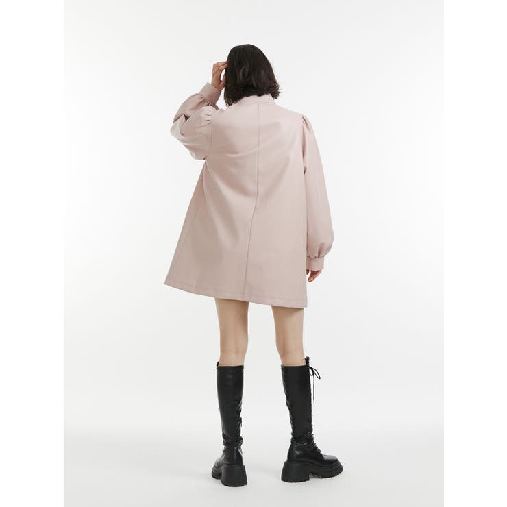 フェイクレザーAラインジャケット | jouetie | 詳細画像12 