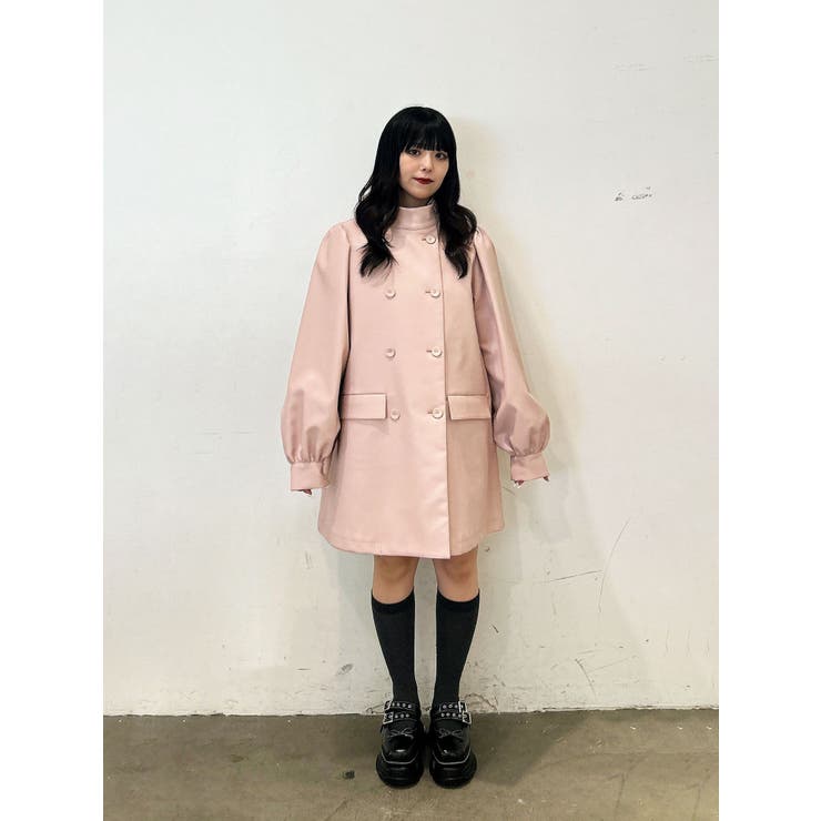 フェイクレザーAラインジャケット | jouetie | 詳細画像24 