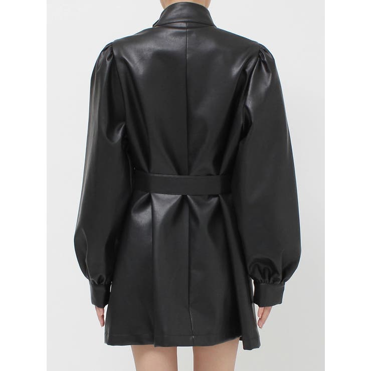 フェイクレザーAラインジャケット | jouetie | 詳細画像28 