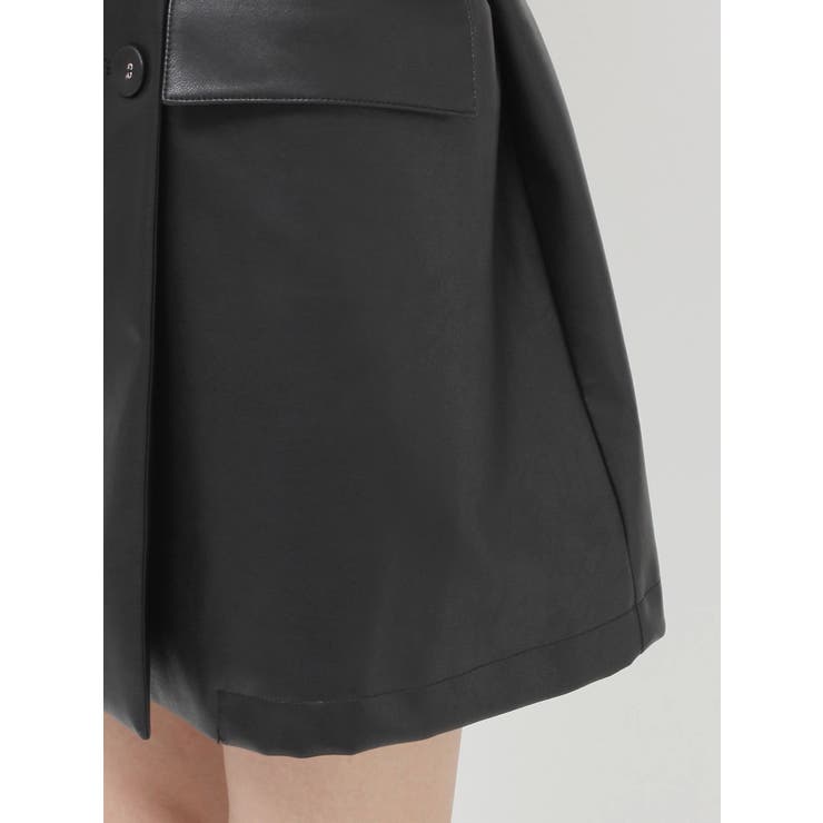 フェイクレザーAラインジャケット | jouetie | 詳細画像33 