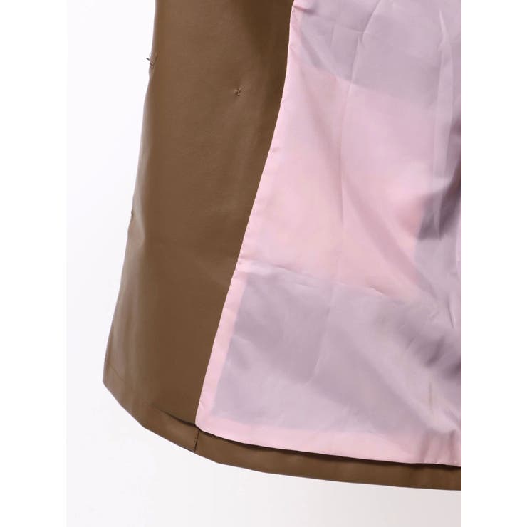 フェイクレザーAラインジャケット | jouetie | 詳細画像36 