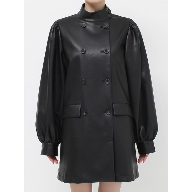 フェイクレザーAラインジャケット | jouetie | 詳細画像37 