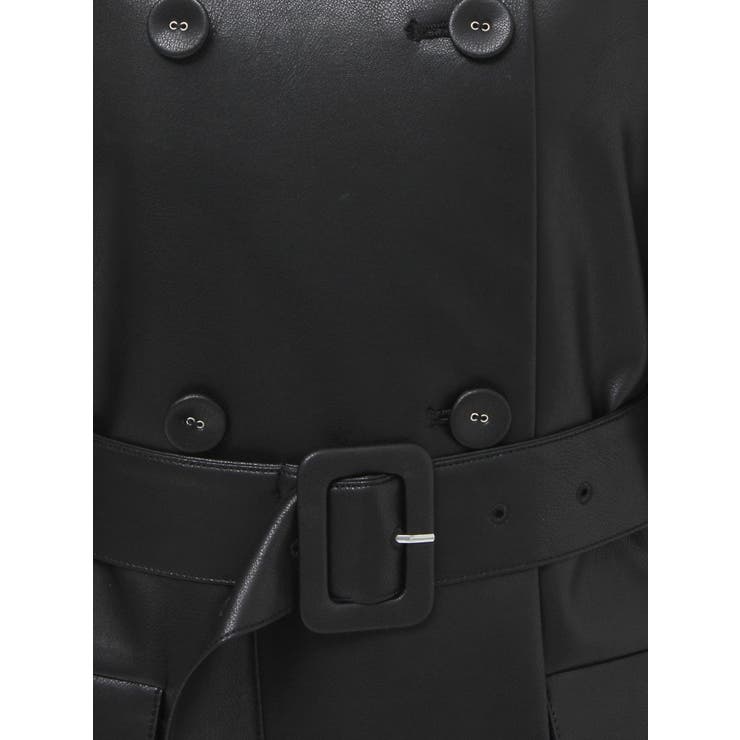 フェイクレザーAラインジャケット | jouetie | 詳細画像42 