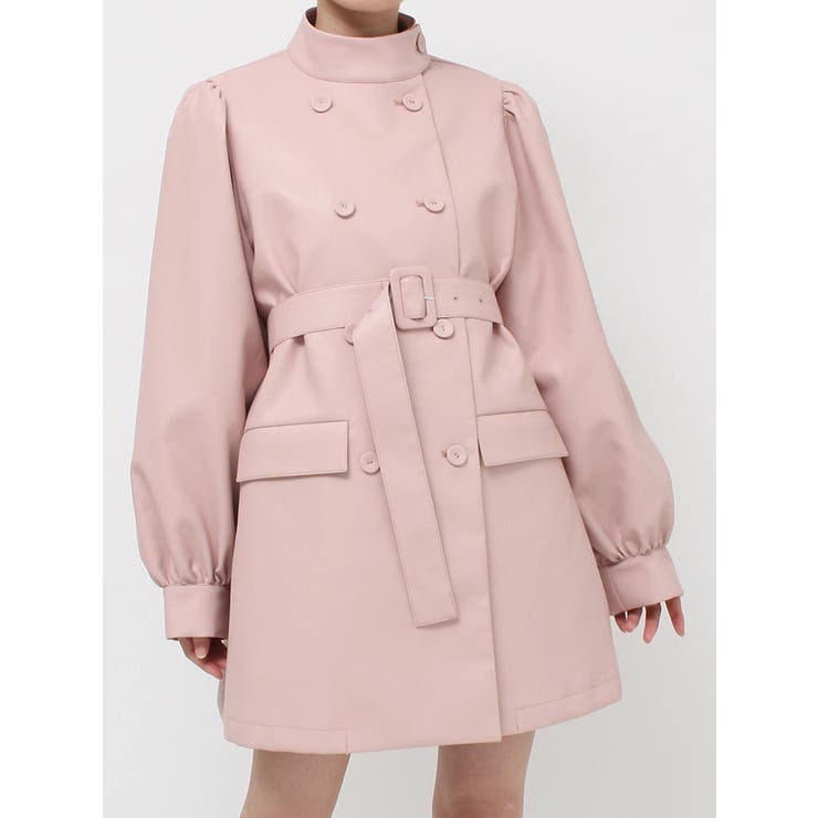 フェイクレザーAラインジャケット | jouetie | 詳細画像43 