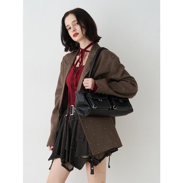 ラインストーンテーラードジャケット【セットアップ対応】 | jouetie | 詳細画像19 