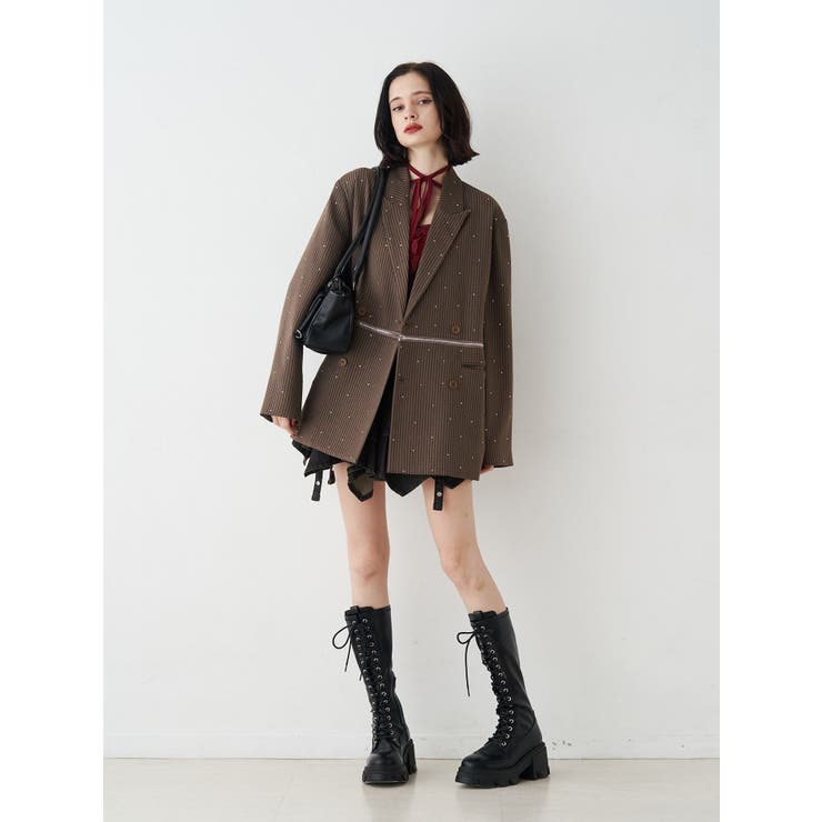 ラインストーンテーラードジャケット【セットアップ対応】 | jouetie | 詳細画像22 