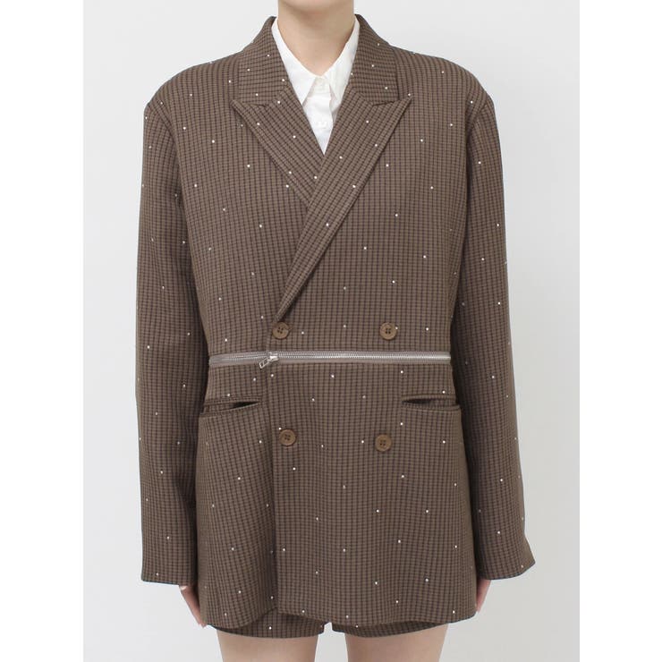 ラインストーンテーラードジャケット【セットアップ対応】 | jouetie | 詳細画像23 