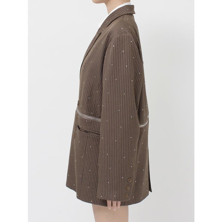 ラインストーンテーラードジャケット【セットアップ対応】 | jouetie | 詳細画像24 