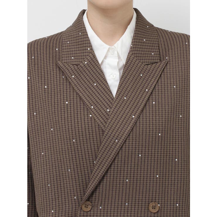 ラインストーンテーラードジャケット【セットアップ対応】 | jouetie | 詳細画像26 