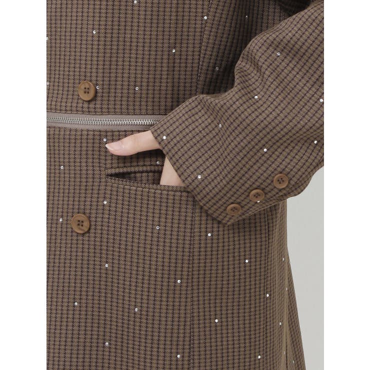 ラインストーンテーラードジャケット【セットアップ対応】 | jouetie | 詳細画像28 