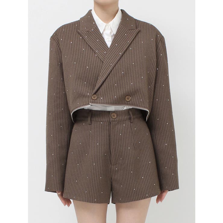 ラインストーンテーラードジャケット【セットアップ対応】 | jouetie | 詳細画像33 