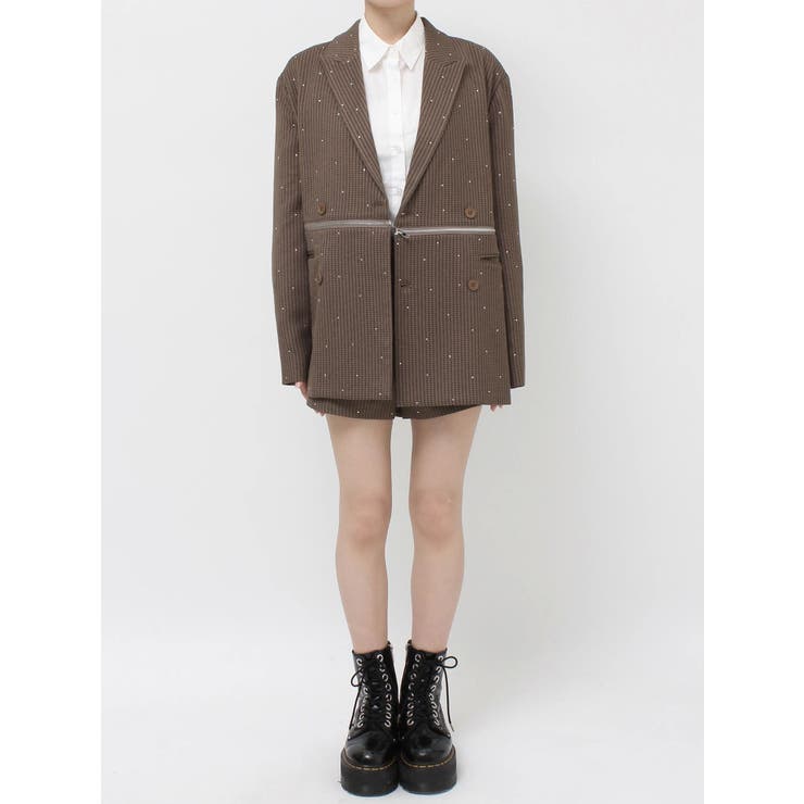 ラインストーンテーラードジャケット【セットアップ対応】 | jouetie | 詳細画像34 