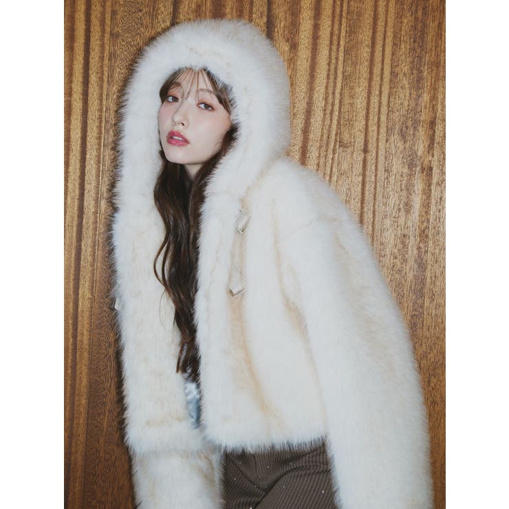 ベルトフードファージャケット | jouetie | 詳細画像10 