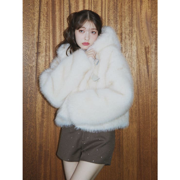 ベルトフードファージャケット | jouetie | 詳細画像11 