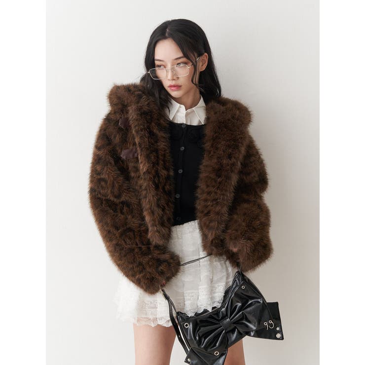 ベルトフードファージャケット | jouetie | 詳細画像17 