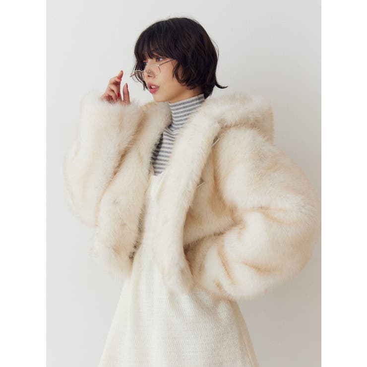 ベルトフードファージャケット | jouetie | 詳細画像21 