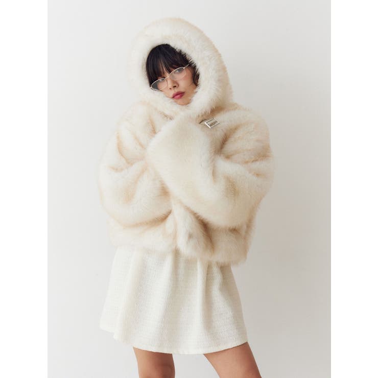 ベルトフードファージャケット | jouetie | 詳細画像24 