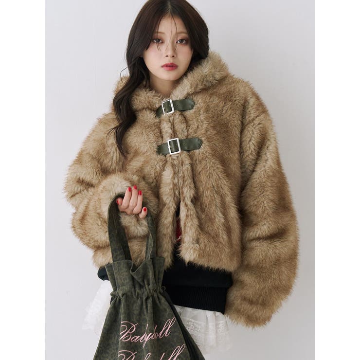 ベルトフードファージャケット | jouetie | 詳細画像27 