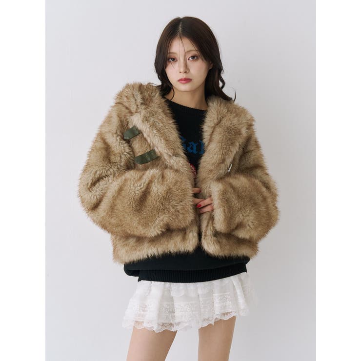 ベルトフードファージャケット | jouetie | 詳細画像29 