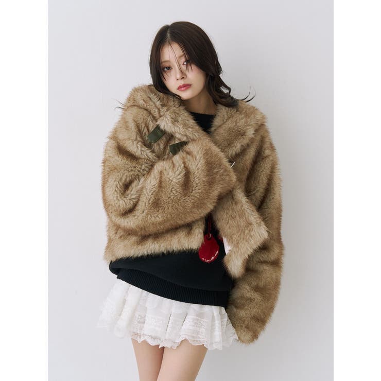 ベルトフードファージャケット | jouetie | 詳細画像30 