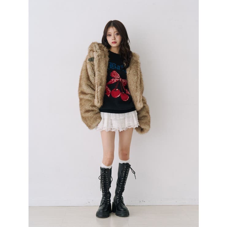 ベルトフードファージャケット | jouetie | 詳細画像33 