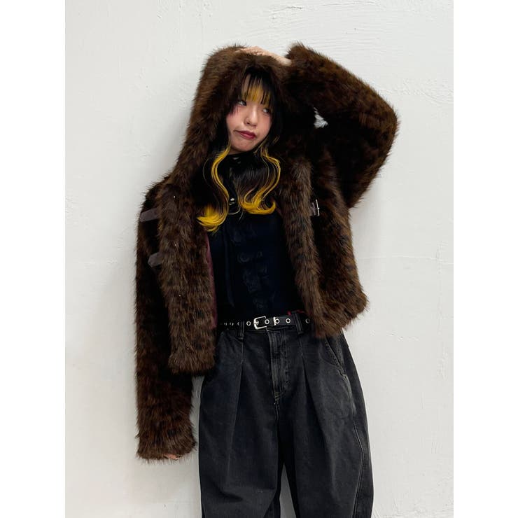 ベルトフードファージャケット | jouetie | 詳細画像34 