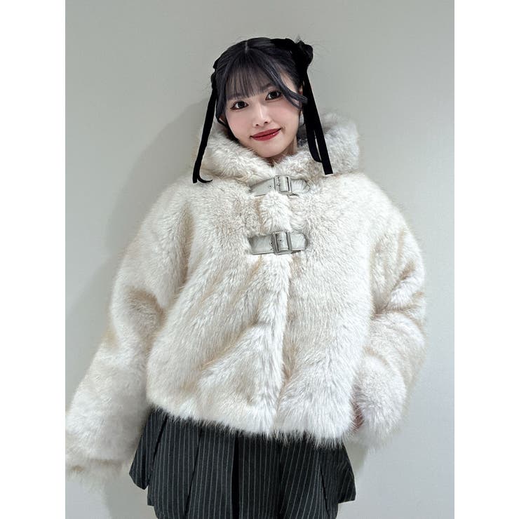 ベルトフードファージャケット | jouetie | 詳細画像37 