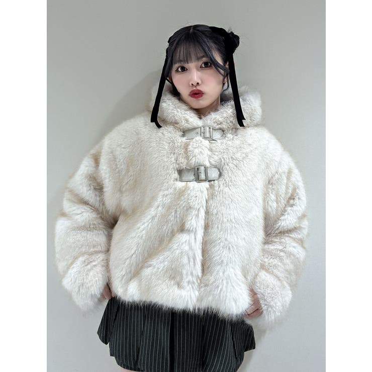 ベルトフードファージャケット | jouetie | 詳細画像38 