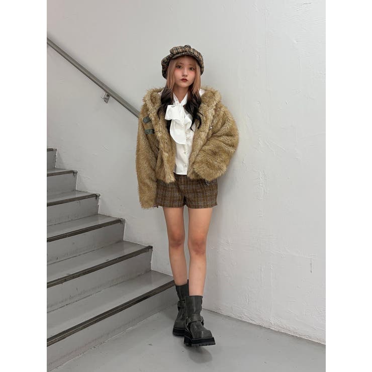 ベルトフードファージャケット | jouetie | 詳細画像48 