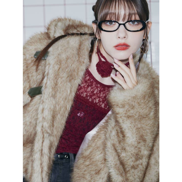 ベルトフードファージャケット | jouetie | 詳細画像6 