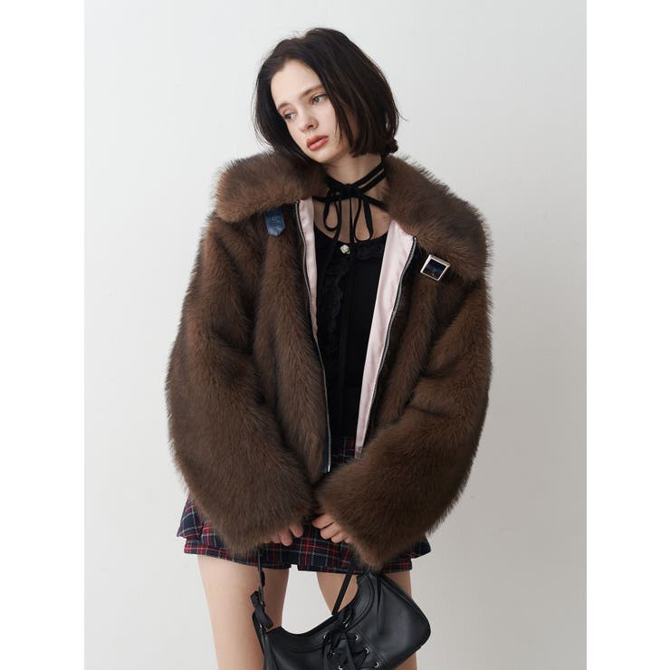 WEB限定】ベルトミドルファーコート[品番：MKSW0067112]｜jouetie