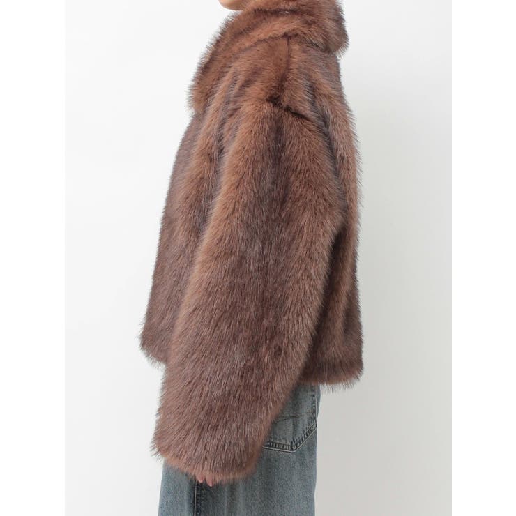 【WEB限定】ベルトミドルファーコート | jouetie | 詳細画像33 