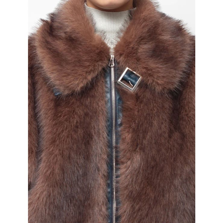 【WEB限定】ベルトミドルファーコート | jouetie | 詳細画像35 