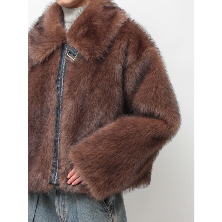 【WEB限定】ベルトミドルファーコート | jouetie | 詳細画像36 