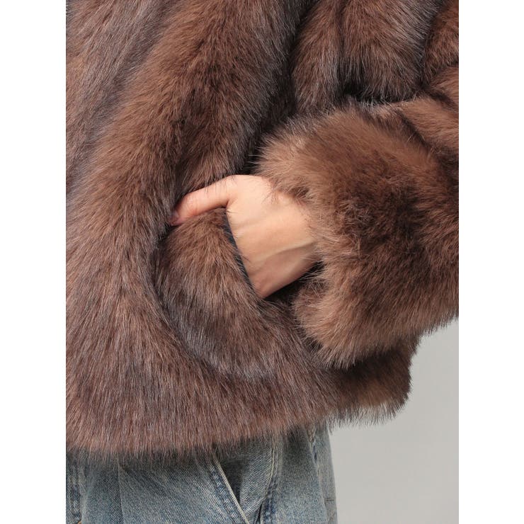 【WEB限定】ベルトミドルファーコート | jouetie | 詳細画像37 