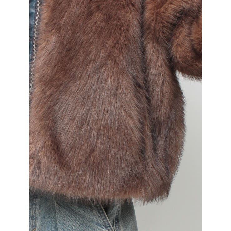 【WEB限定】ベルトミドルファーコート | jouetie | 詳細画像39 