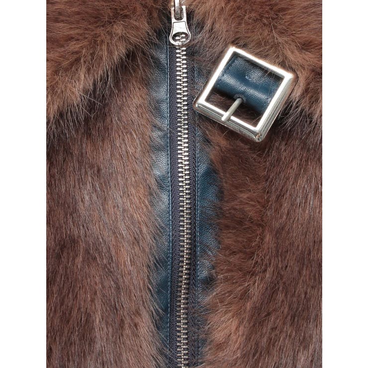 【WEB限定】ベルトミドルファーコート | jouetie | 詳細画像43 