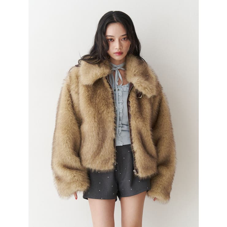 3月19日発送可能jouetie ベルトミドルファーコート WEB限定】ベルトミドルファーコート[品番：MKSW0067112]｜jouetie